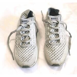 Nobull Project Knit Runner Diamond Mesh Gray Running Shoes Men 6.5 Women 8